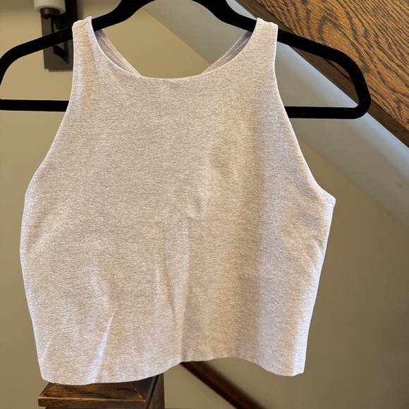 COPY - Beyond Yoga Spaced Refocus Cropped Tank - Swept Heather - Size L - Picture 2 of 4